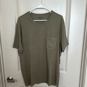 Madewell Olive Green Short Sleeve Tee Casual Fit